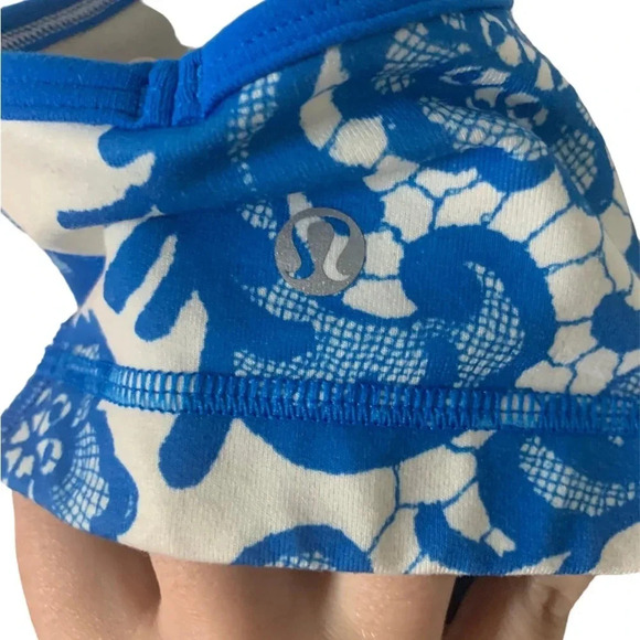Lululemon No Limits Tank in Beaming Blue/Laceoflage Polar Cream Beaming Blue - Picture 12 of 13
